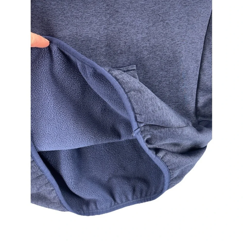 Huk Fishing Hoodie Heather Blue Performance Fleece Pullover Sweatshirt Outdoor S - Picture 7 of 12